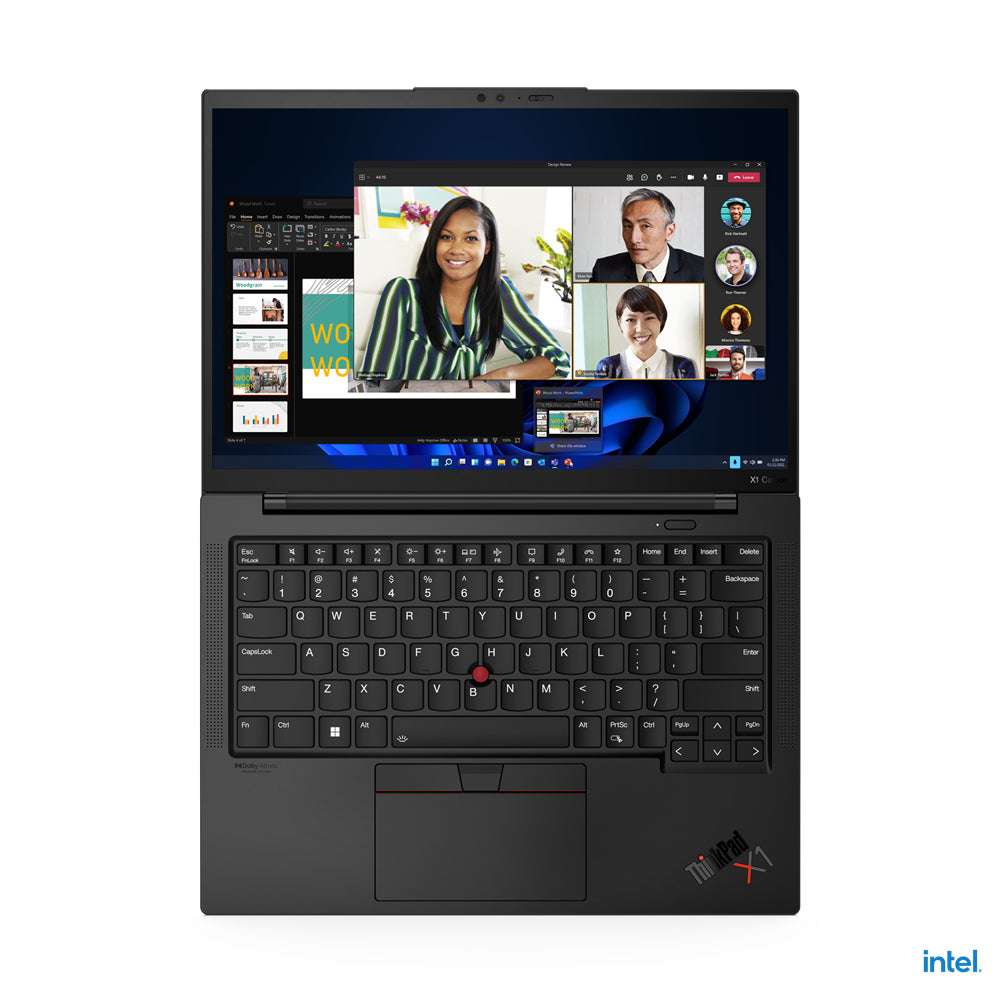 Lenovo ThinkPad X1 Carbon Gen 10 Intel® Core™ i7 i7-1255U Laptop 35.6 cm (14") WUXGA 16 GB LPDDR5-SDRAM 512 GB SSD Wi-Fi 6E (802.11ax) Windows 11 Pro German Black 21CB009SGE