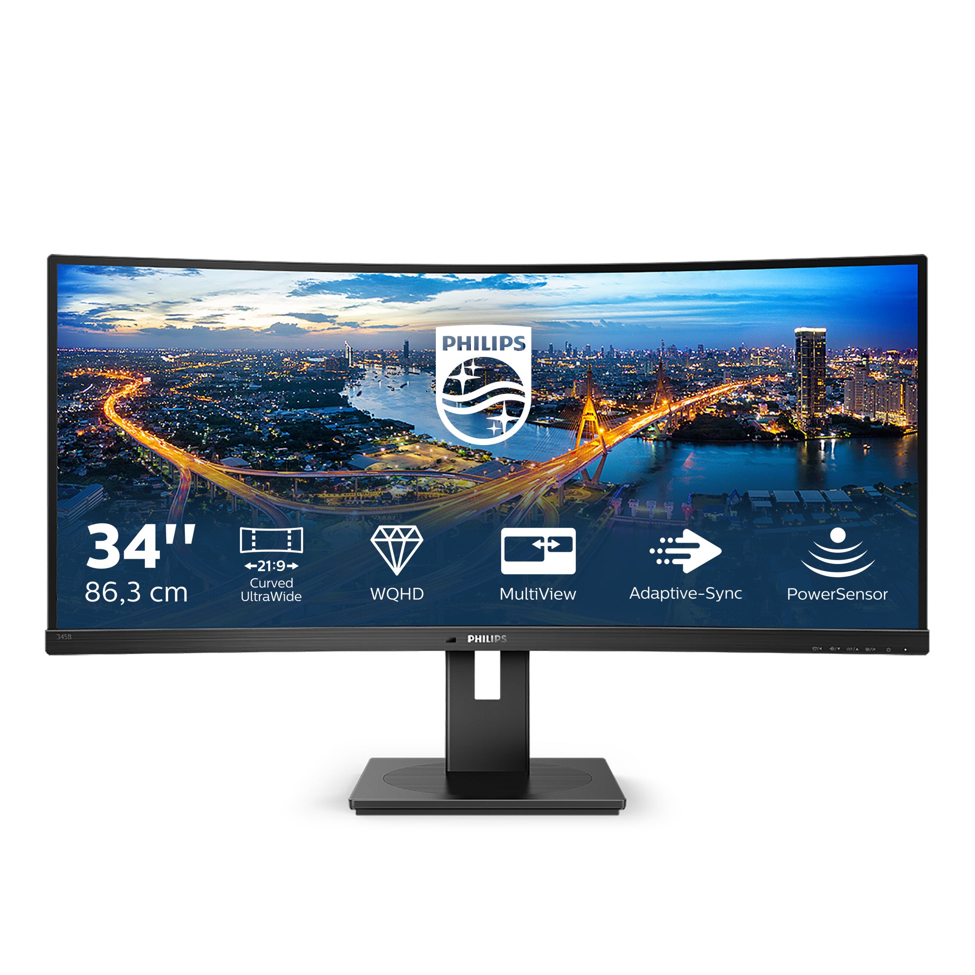 Écran LCD UltraWide incurvé Business Monitor 345B1C