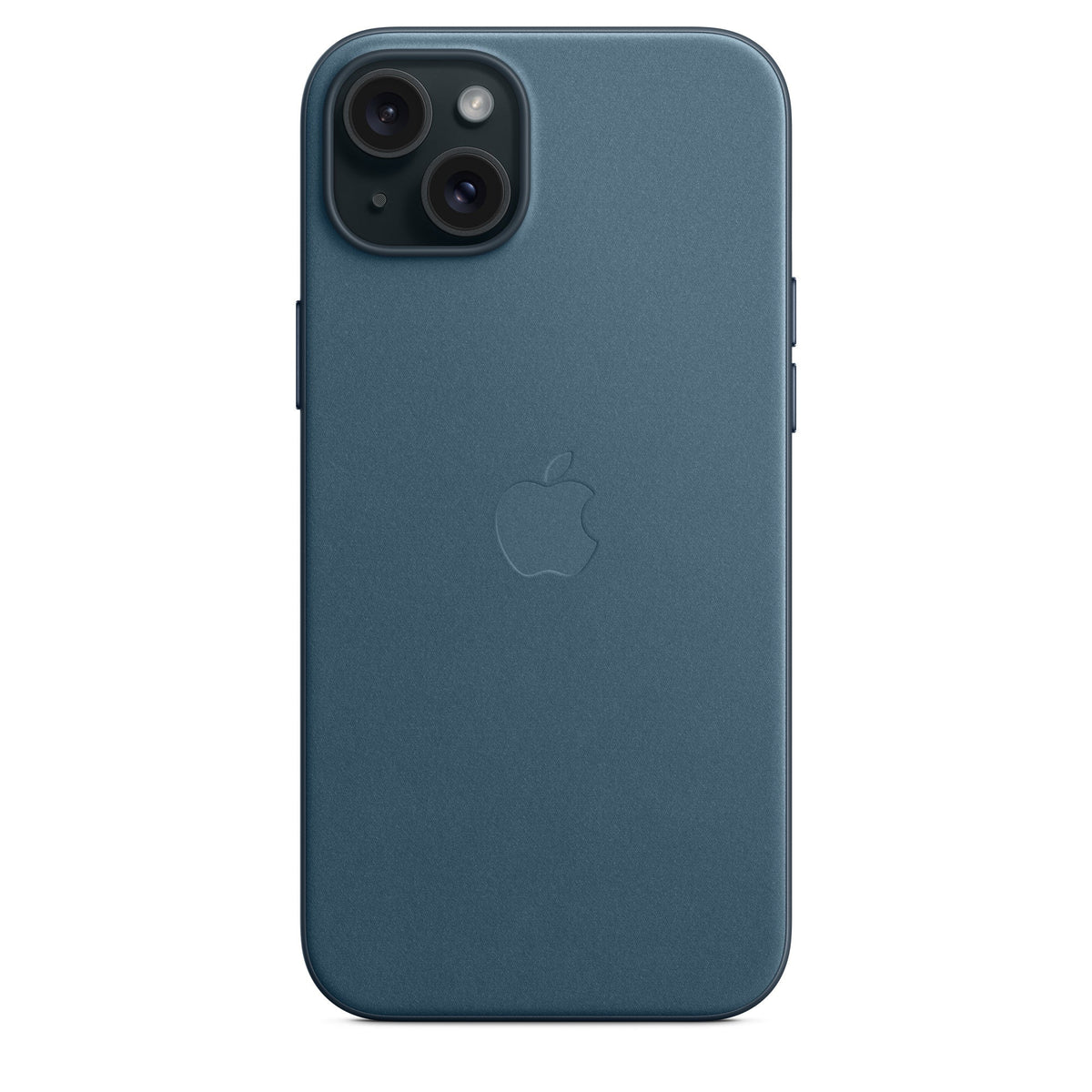 Apple FineWoven Hoes met MagSafe voor iPhone 15 Plus Pacific Blue - Compridis