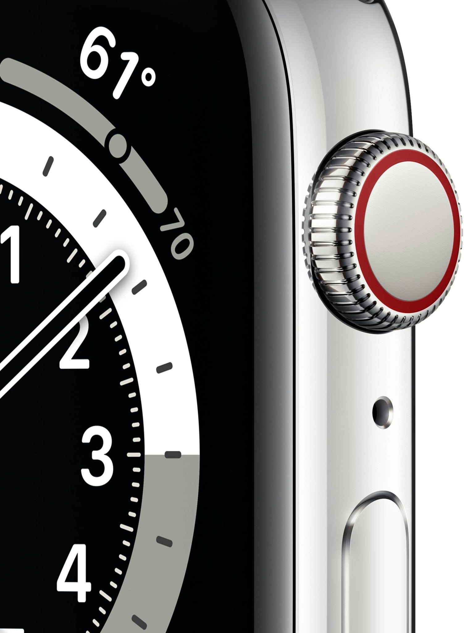 APPLE Horloge Series 6 GPS + Cellular, zilverkleurig staal + Milanese armband, 44 mm M09E3FD/A - Compridis