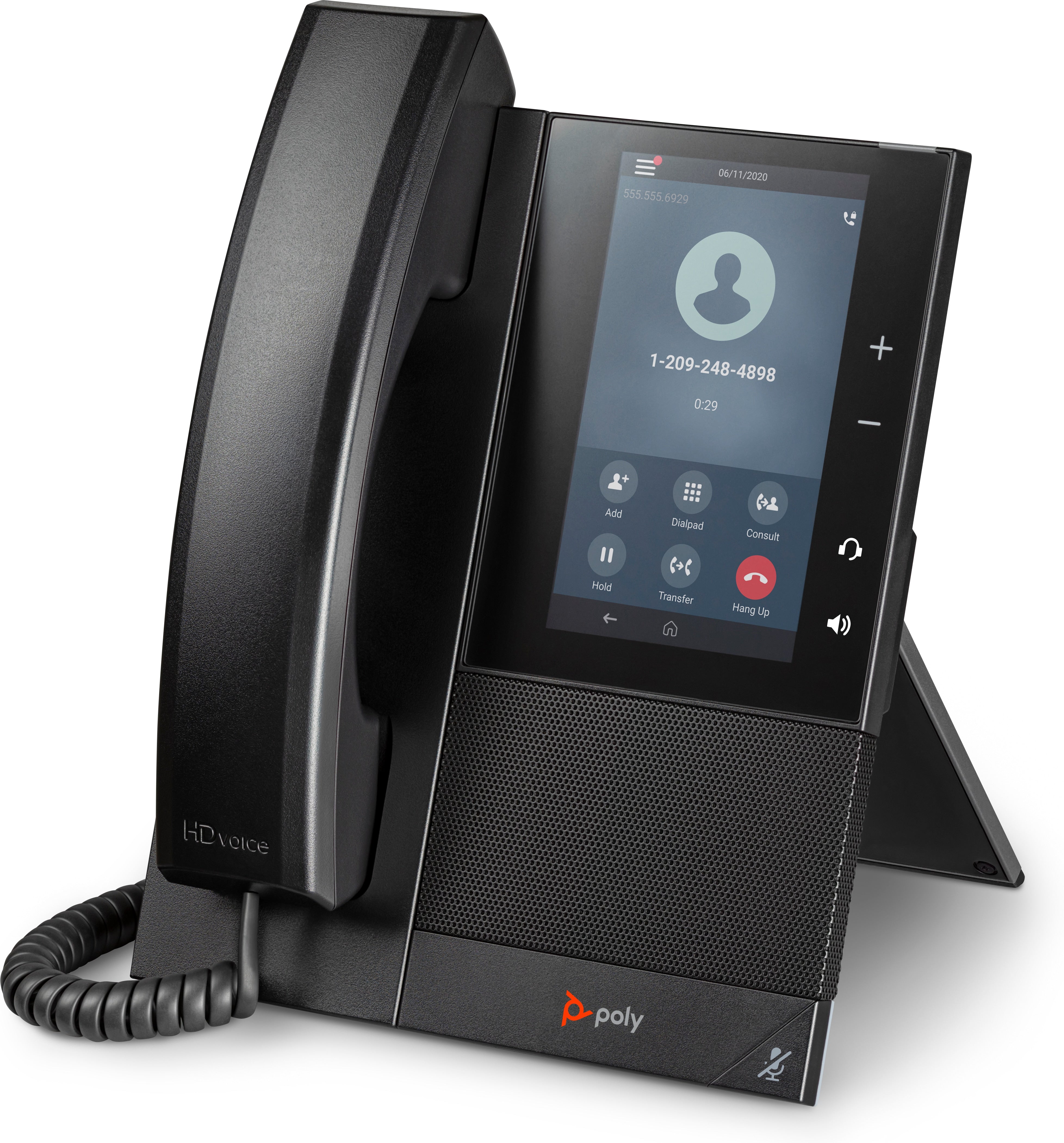 Poly CCX 505 Business Media Phone met ondersteuning voor Open SIP en PoE 2200-49735-025