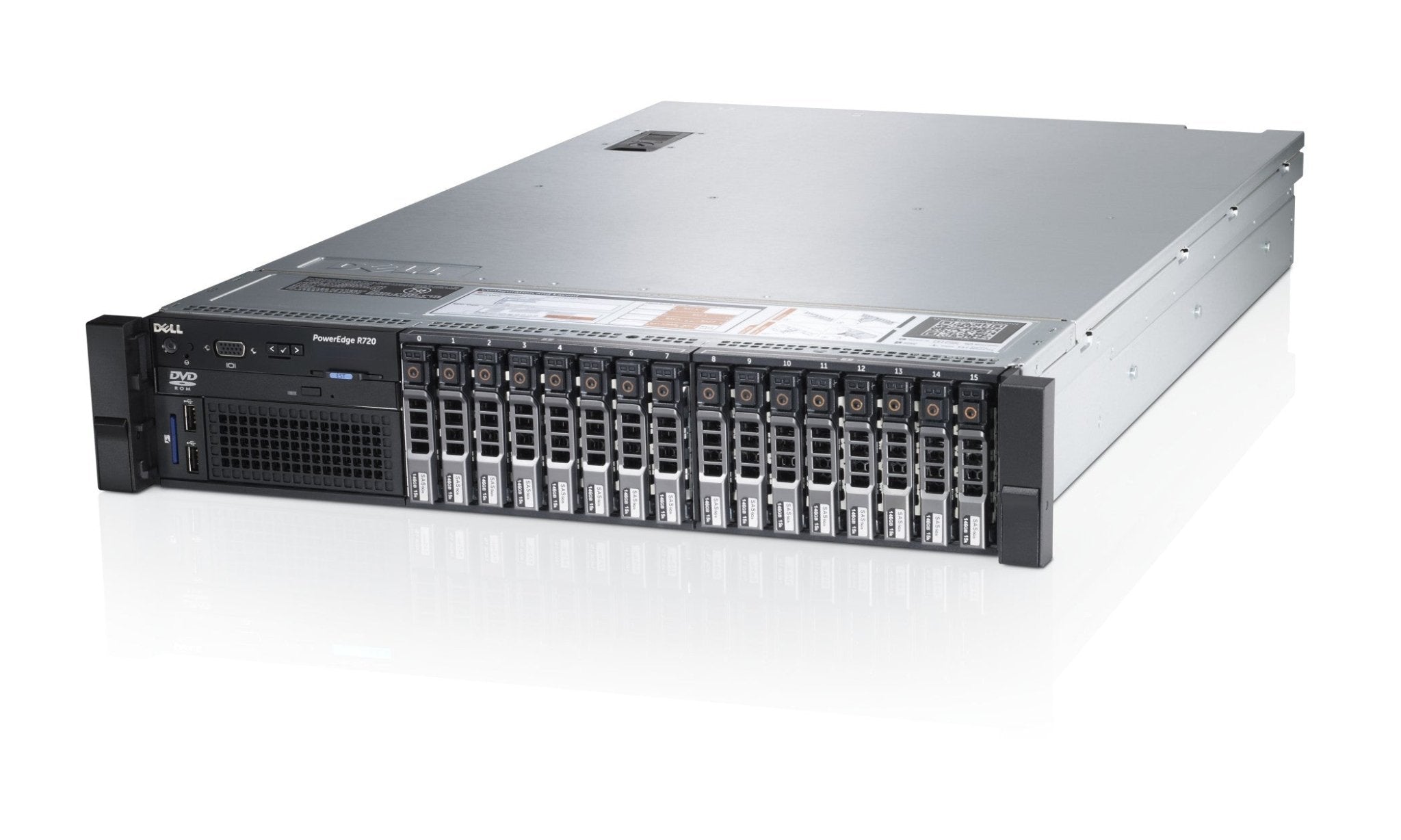 DELL PowerEdge R720XD 2x E5 - 2660 256GB DDR3 21x 300GB PowerEdge - R720XD - QPV01 - Compridis