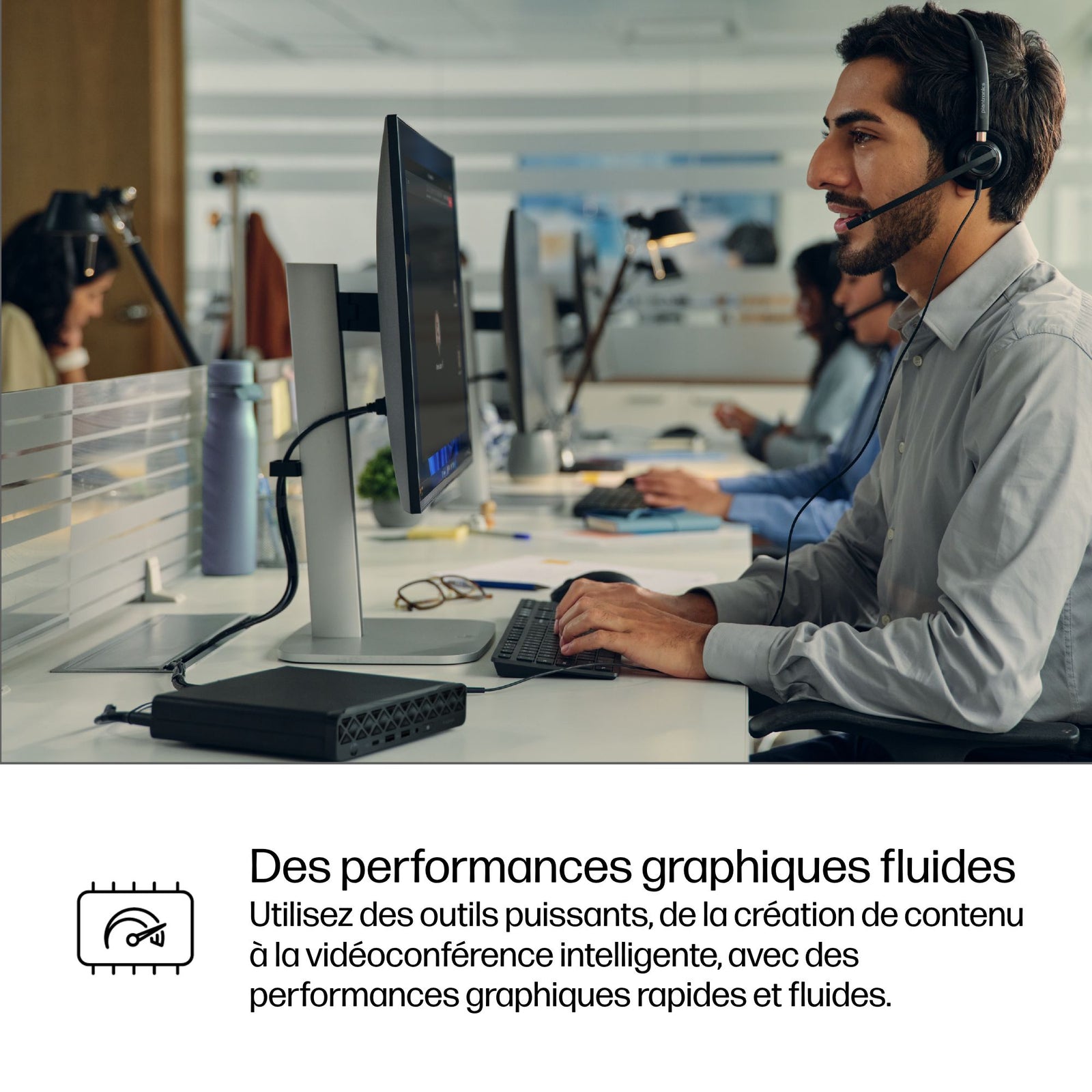 HP ProDesk 4 Mini G1i U5 225T 32GB 1TB AZERTY Noir