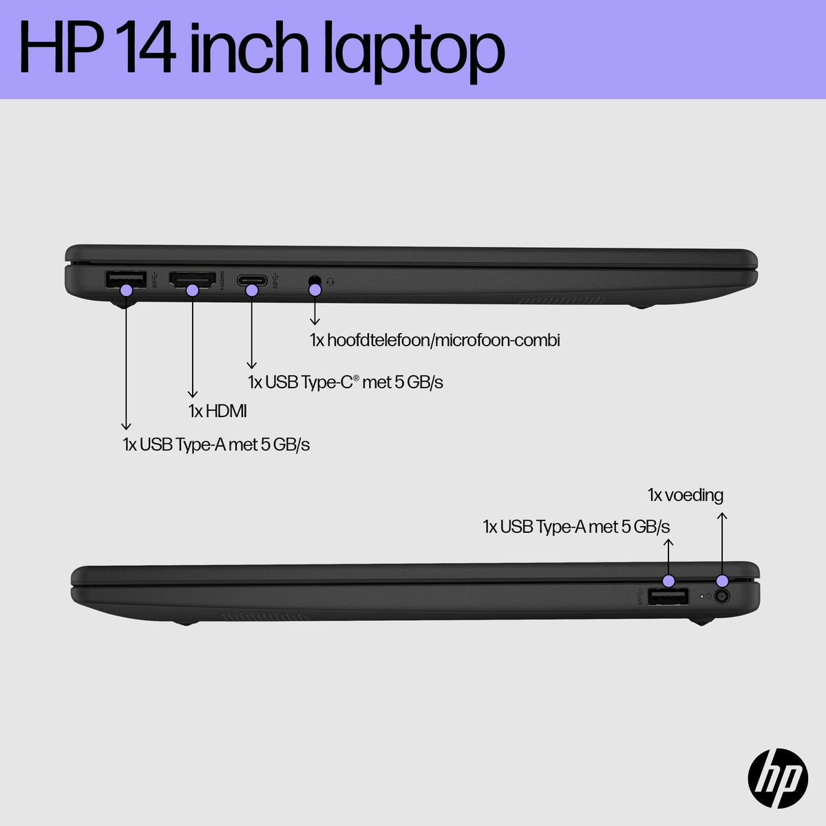 HP 14-EP0956ND 14″ Intel Core i5-1334U 16 Go 512 Go QWERTY DE BN0L7EA#ABH