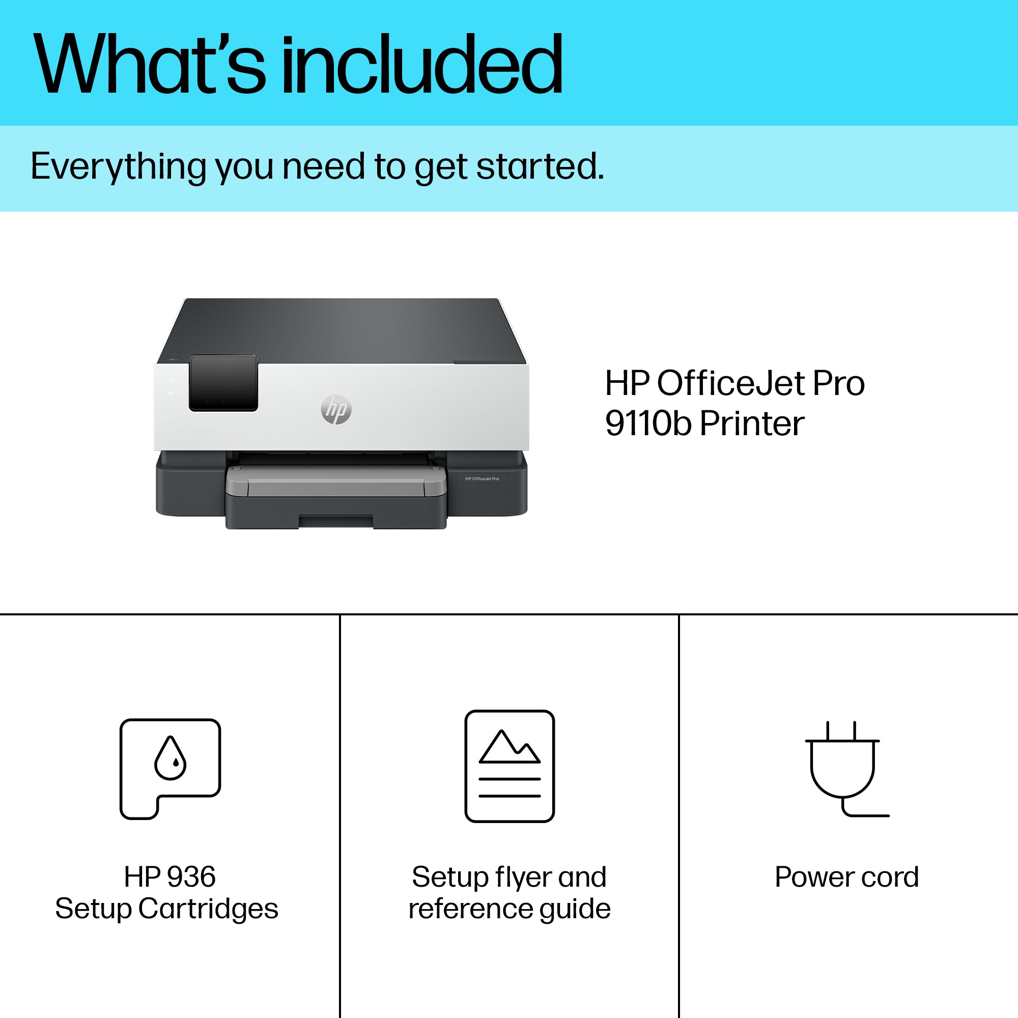 HP OfficeJet Pro 9117b Wireless Color Printer, Two-sided printing 5A0S0C#778