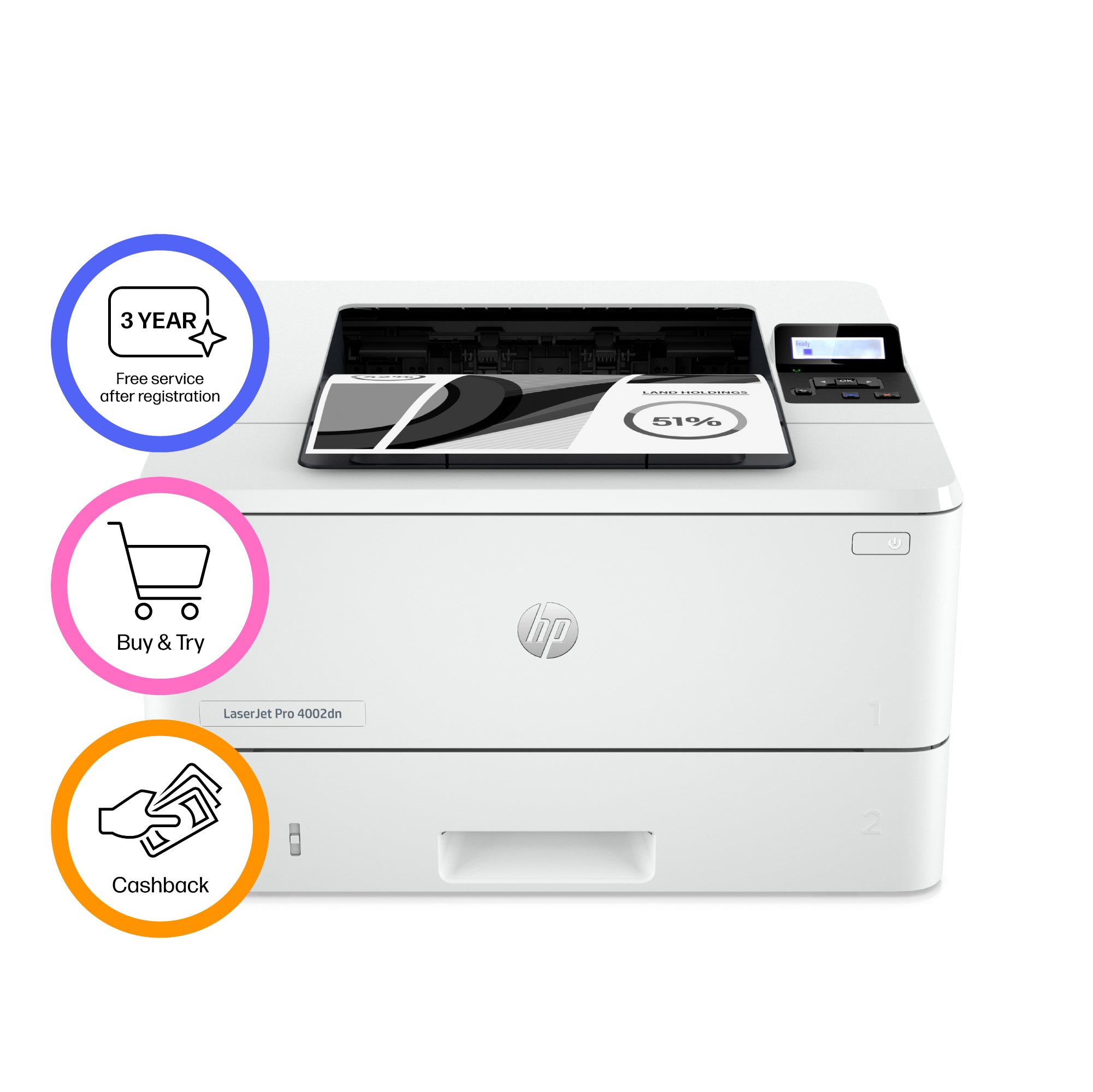 Imprimante LaserJet Pro 4002dn 2Z605F#B19
