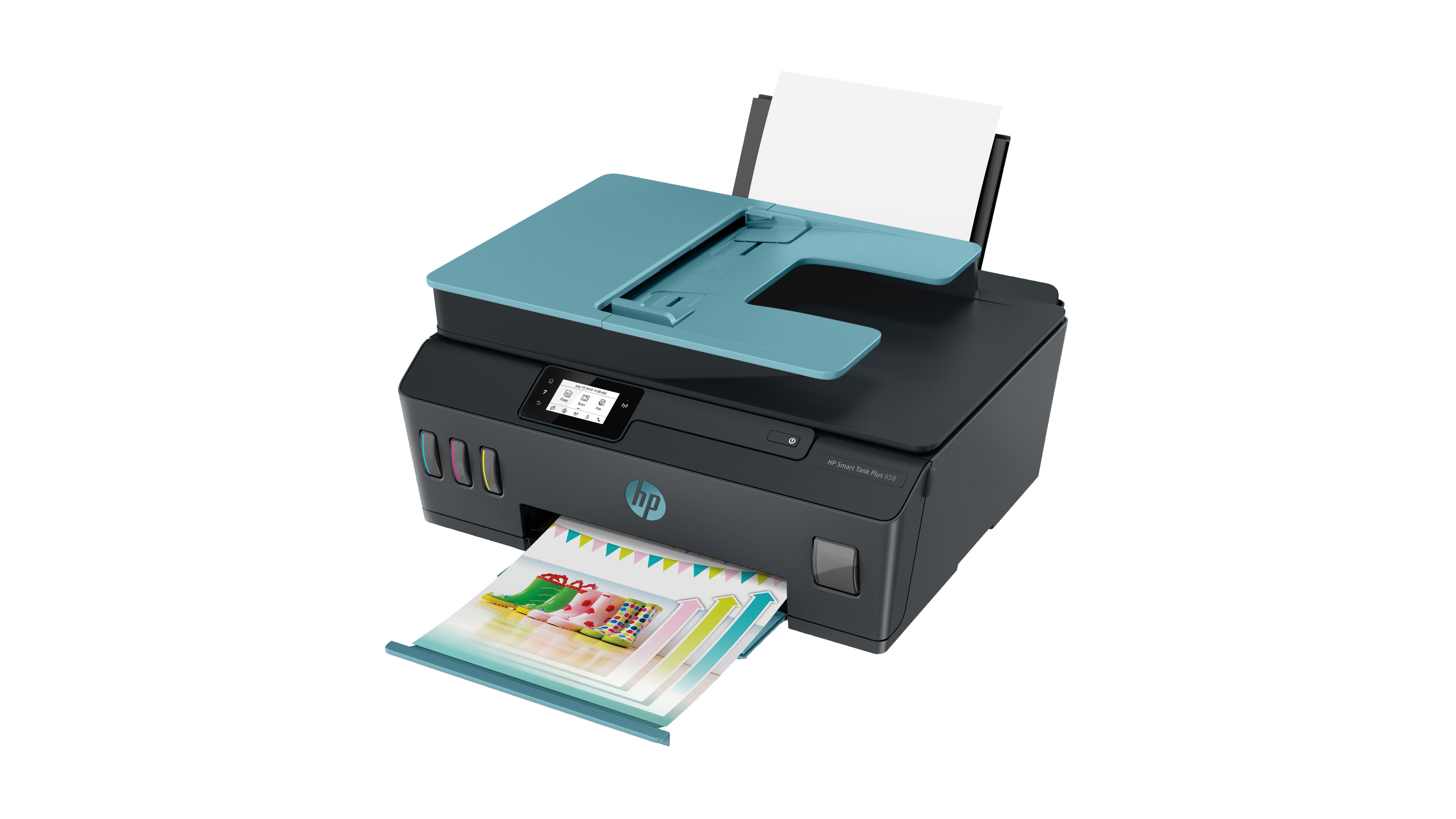 HP Smart Tank Plus 658 Sans fil All-in-One Couleur Imprimante, Copieur, Scanner 3YW48A