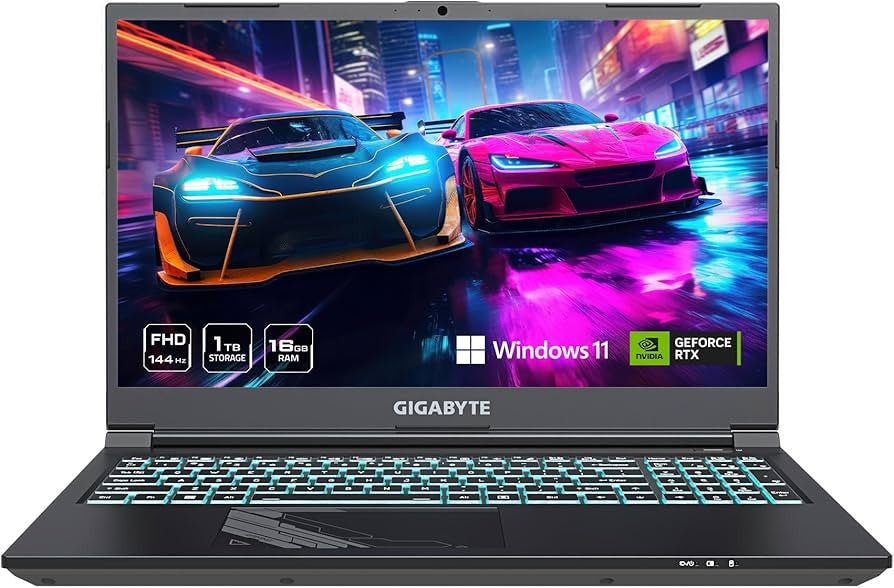GIGABYTE Laptop G5 MF5 I7-13620H/16GB/1TB/15.6" RTX 4050/W11H/QWERTZ RC55MF5 - Compridis