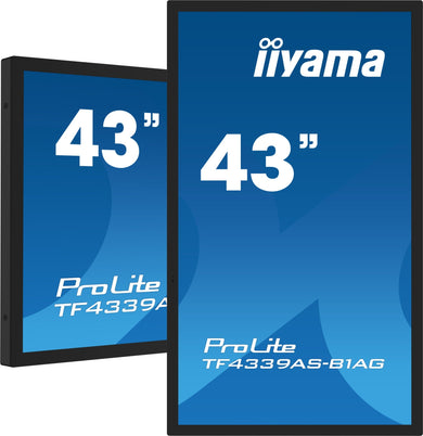 IIYAMA 43" gelijmde pcap anti-reflecterende rand zonder 40 TF4339AS-B1AG - Compridis