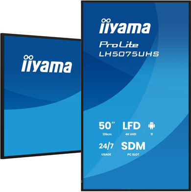 iiyama ProLite LH5075UHS-B2AG 50" 4K UHD Digital Signage Display - Compridis