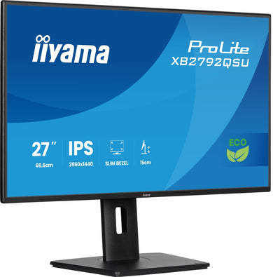 IIYAMA ProLite XB2792QSU-B1 27” QHD IPS Business Monitor – Zwart - Compridis