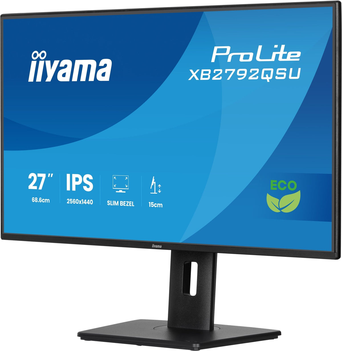 IIYAMA ProLite XB2792QSU-B1 27” QHD IPS Business Monitor – Zwart - Compridis