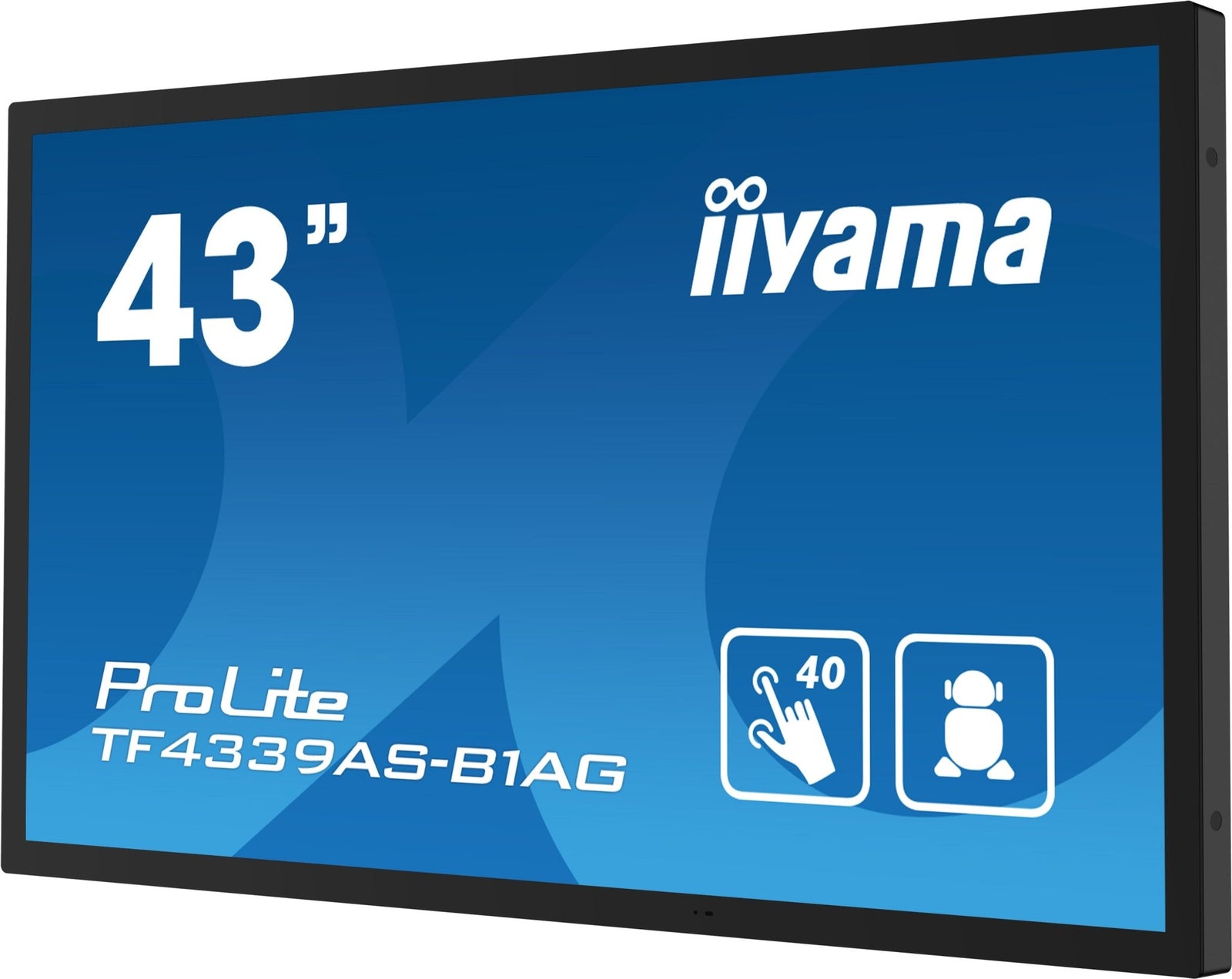 iiyama TF4339AS-B1AG computer monitor 108 cm (42.5") 3840 x 2160 Pixels 4K Ultra HD LED Touchscreen Zwart TF4339AS-B1AG - Compridis