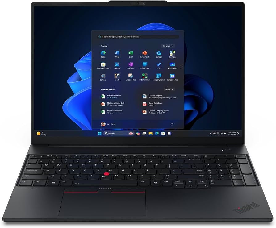 LENOVO ThinkPad E16 Gen 3 Ultra 7 255H 32 Go 1 TB 16″ W11P QWERTY USA 0198158316590