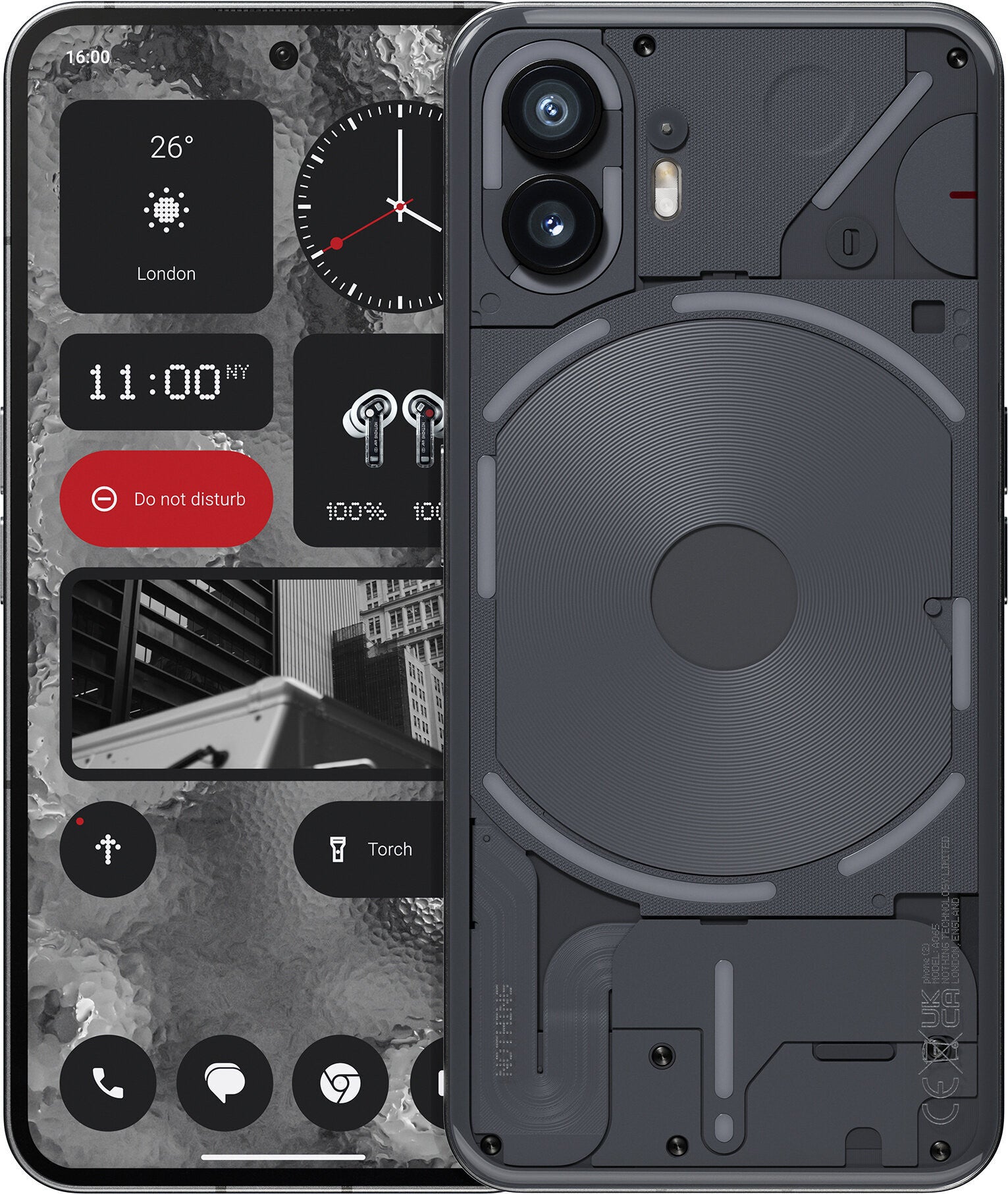 NOTHING Téléphone (2) 12 Go de RAM 512 Go de stockage Noir A10400027