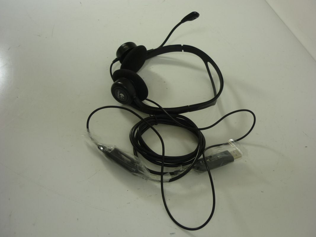 Logitech 981-000100 hoofdtelefoon/headset Bedraad Hoofdband Oproepen/muziek USB Type-A Zwart 981-000100