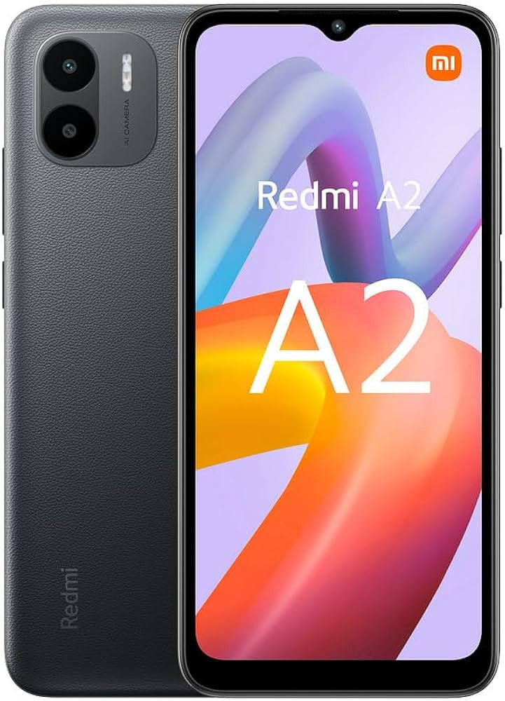 Xiaomi Redmi A2 16,6 cm (6.52") Double SIM Android 13 Go edition 4G Micro-USB 3 Go 64 Go 5000 mAh Noir MZB0EZSEU