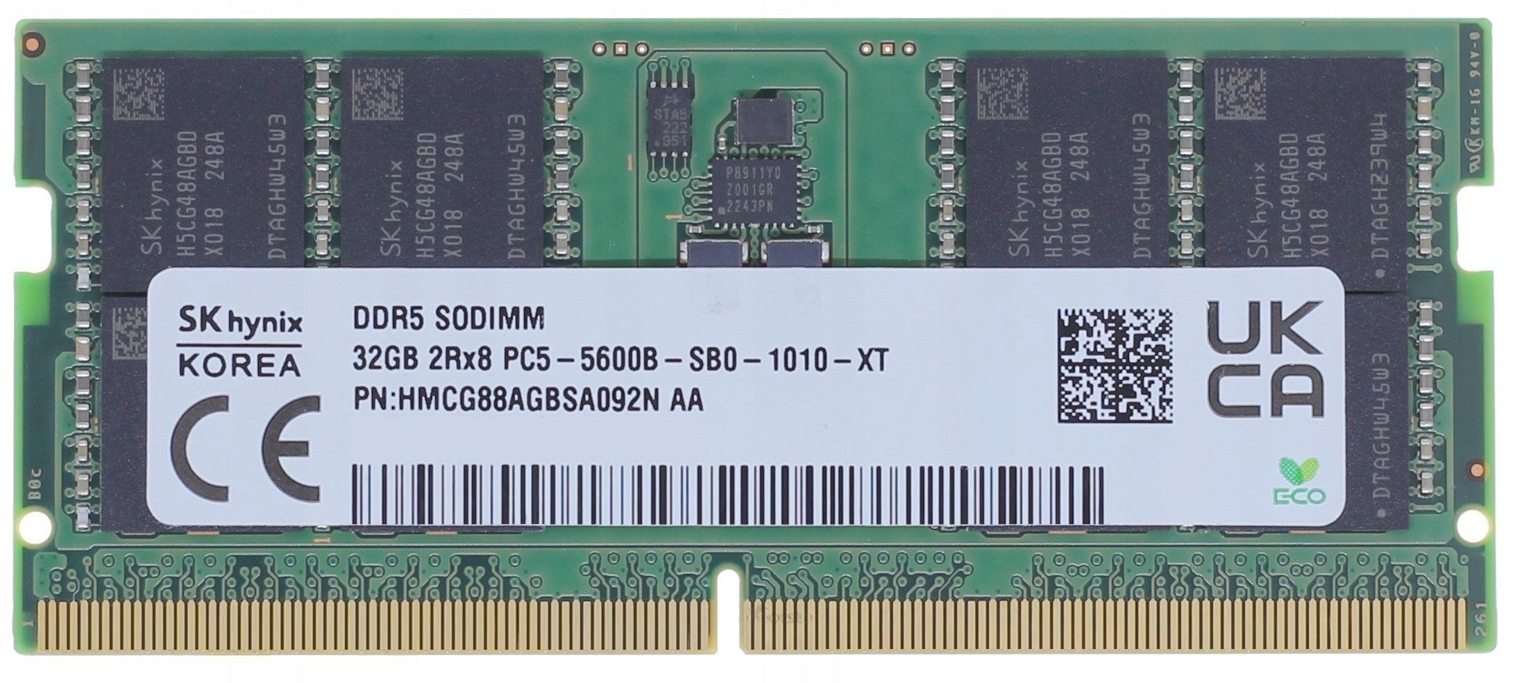 Integral HMCG88AGBSA092N-IN geheugenmodule 32 GB 1 x 32 GB DDR5 262-pin SO-DIMM HMCG88AGBSA092N