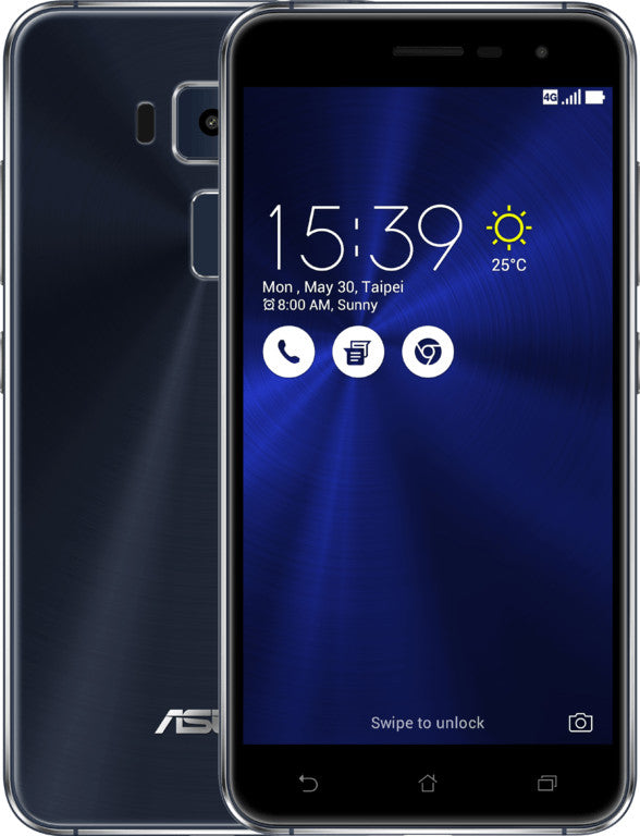 ASUS ZenFone 3 ZE552KL-1A001WW 14 cm (5.5") Double SIM Android 6.0 4G USB Type-C 4 Go 64 Go 3000 mAh Noir 90AZ0121-M00910