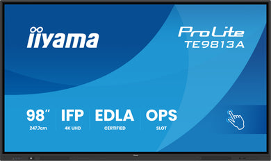IIYAMA Écran IPS 4K 98" 16:9 certifié Google EDLA IFP TE9813A-B2AG