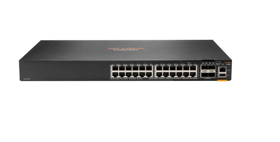 HPE Aruba Networking Aruba 6200F 24G 4SFP+ Managed L3 Gigabit Ethernet (10/100/1000) 1U Zwart JL724A#ABB
