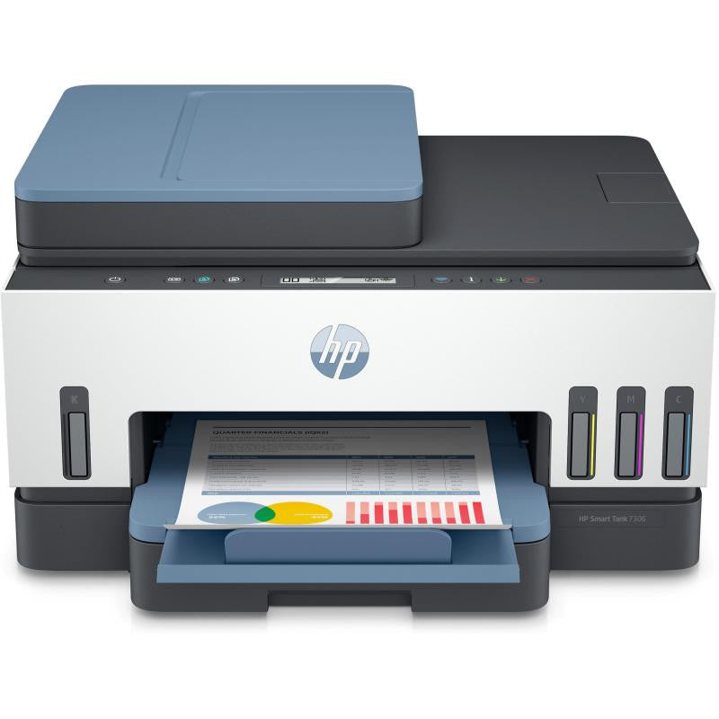 HP Smart Tank 7306 Draadloos All-in-One Kleur Printer, Dubbelzijdig printen; Kopieerapparaat, Scanner 28B76A#BHC