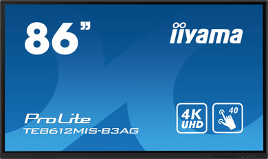 IIYAMA Écran tactile public 4K Ultra HD de 85,6 pouces TE8612MIS-B3AG