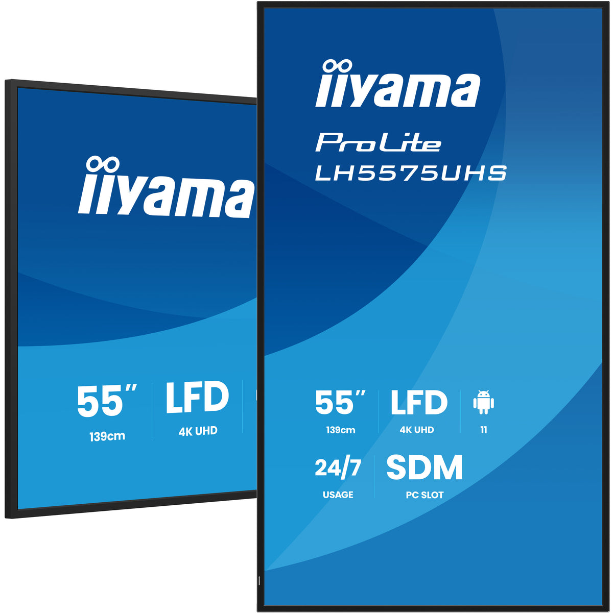 IIYAMA LH5575UHS-B2AG 55″ 4K UHD IPS Affichage Numérique 500 cd/m²