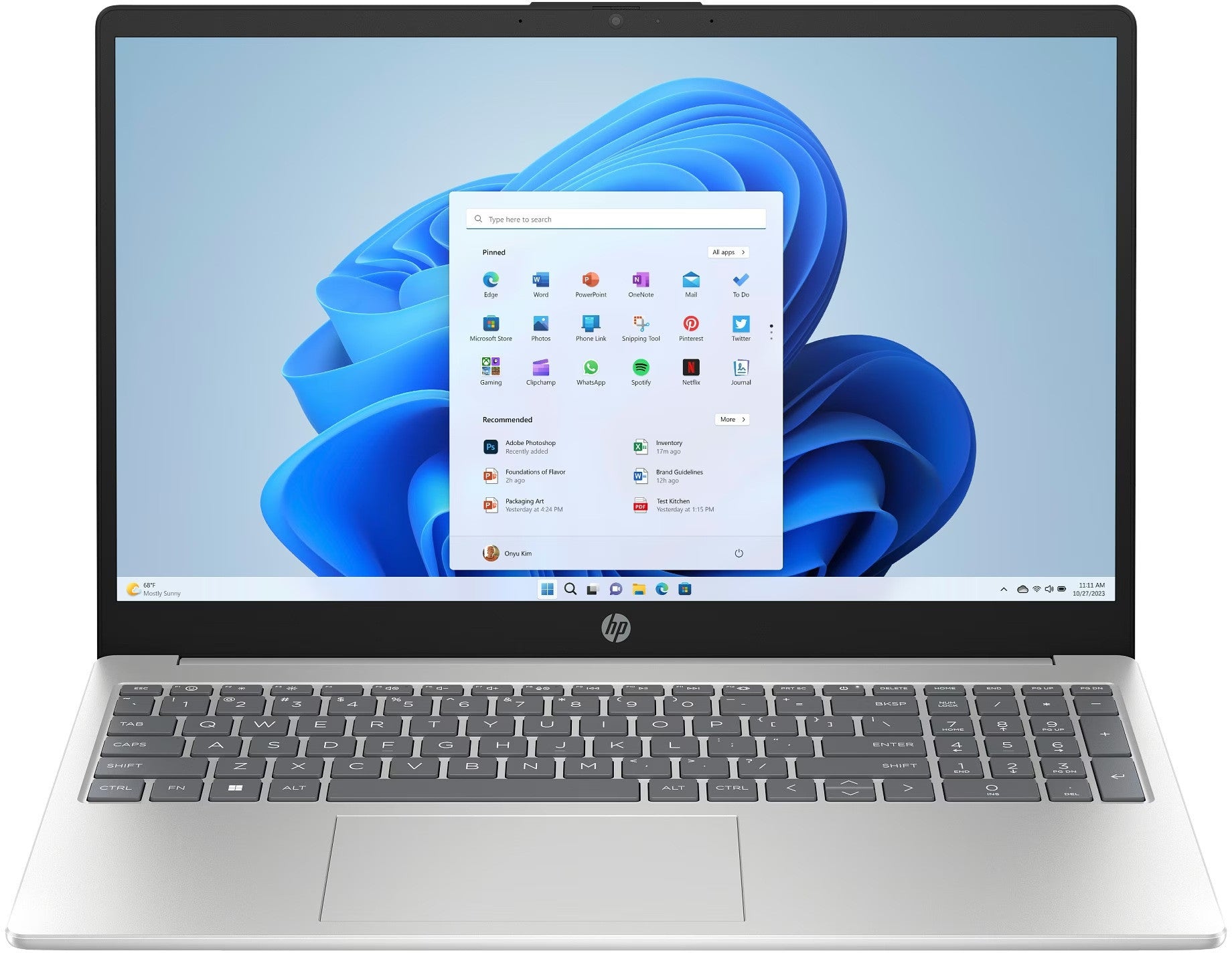 HP 15-fc0528nd 15.6" Ryzen 5 7520U 16GB 512GB QWERTY NL BM1V7EA#ABH