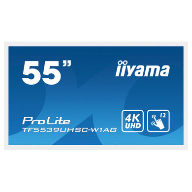 IIYAMA Écran 55" blanc pcap antireflet sans cadre 15 TF5539UHSC-W1AG