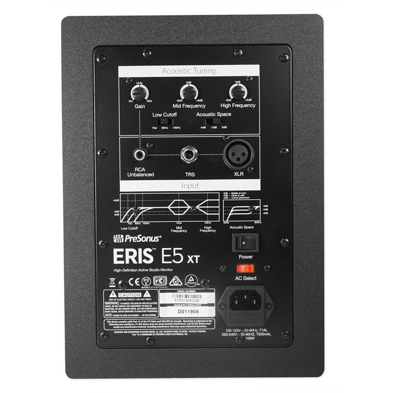 PreSonus Eris E5 (Per Piece) Active Studio Monitor (Black) 00125069