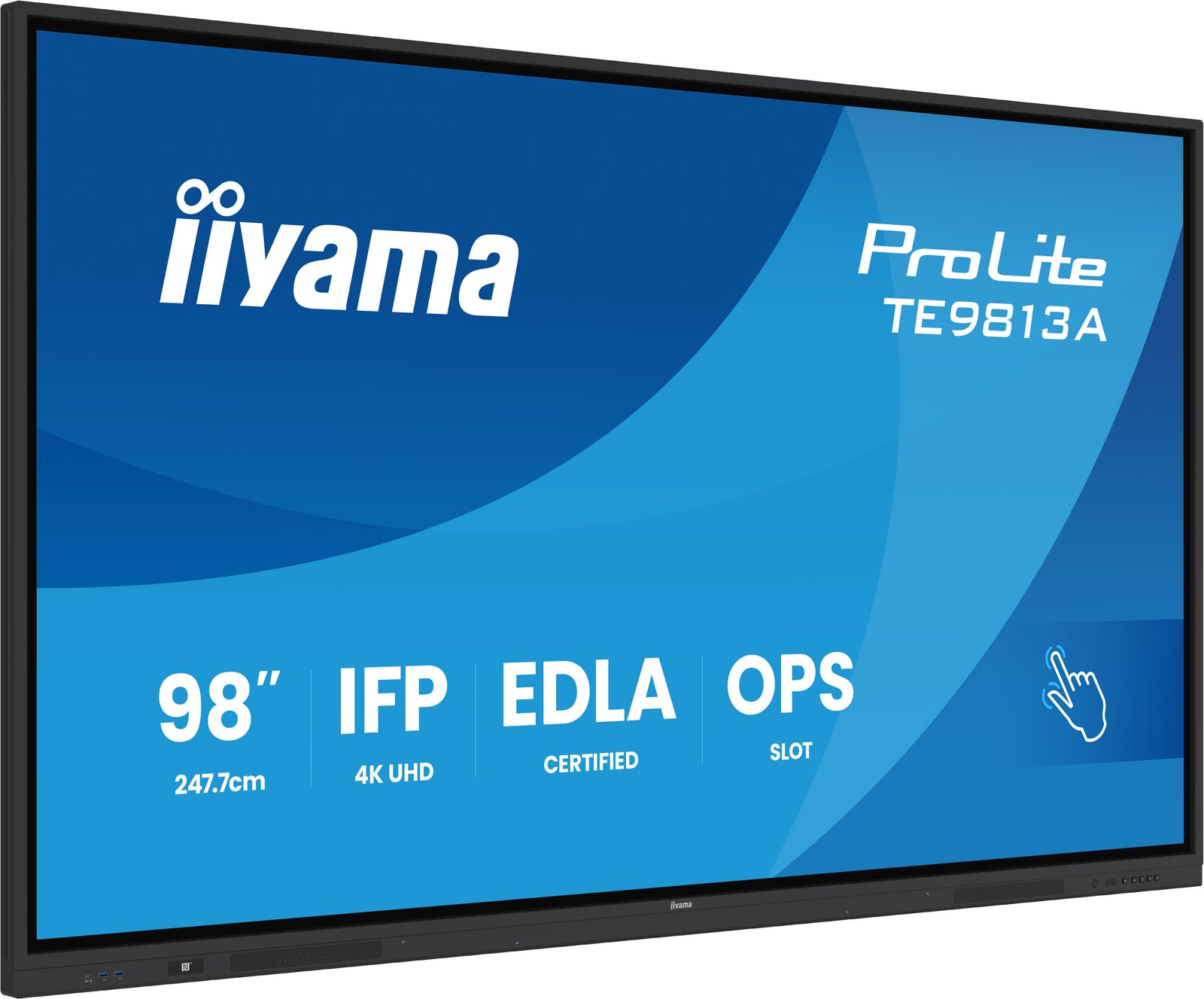 IIYAMA Écran IPS 4K 98" 16:9 certifié Google EDLA IFP TE9813A-B2AG