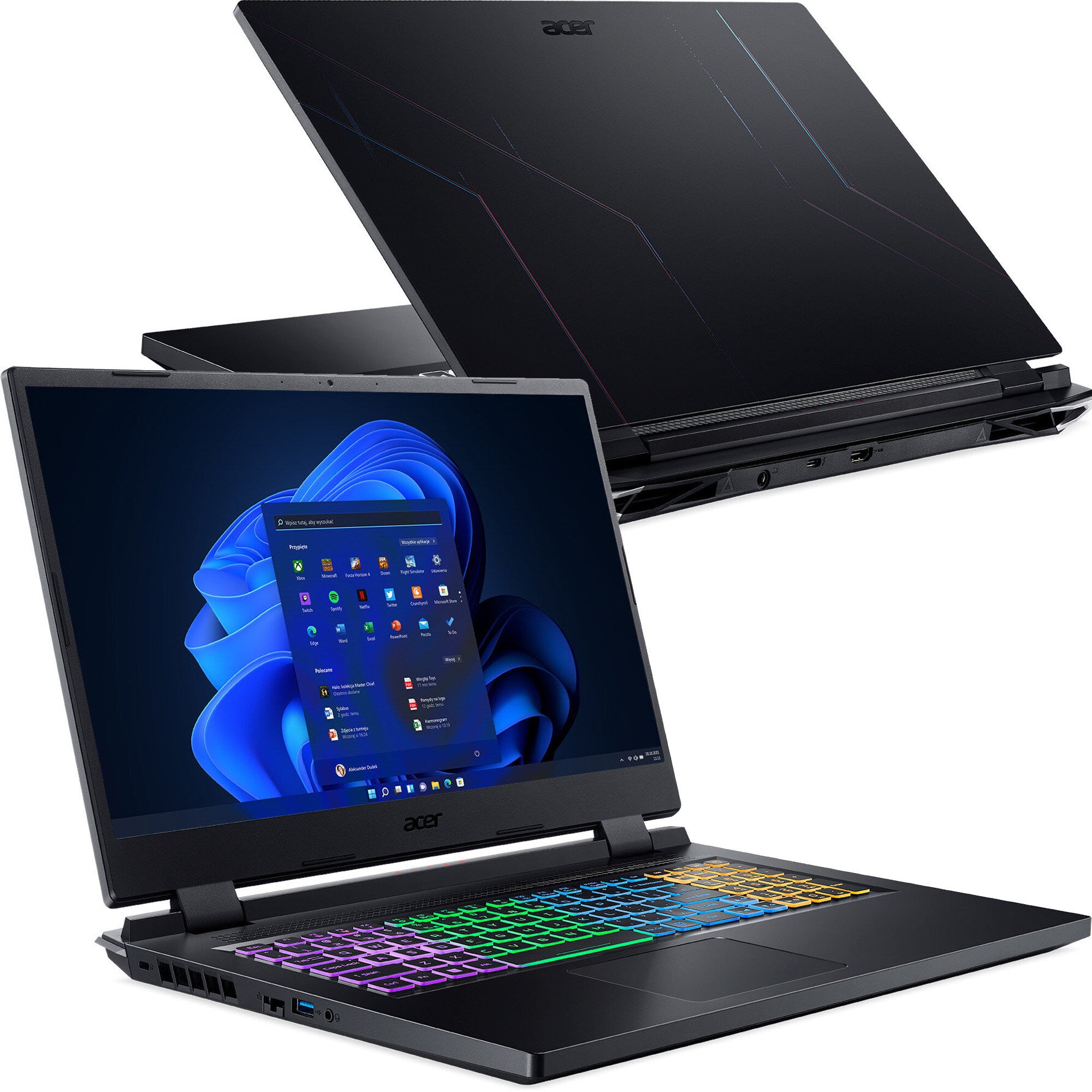 ACER Nitro AN517 - 55 I5 - 12500H/16GB/512GB/17.3" RTX 4050/W11H/QWERTY es NH.QLGEB.008 - Compridis