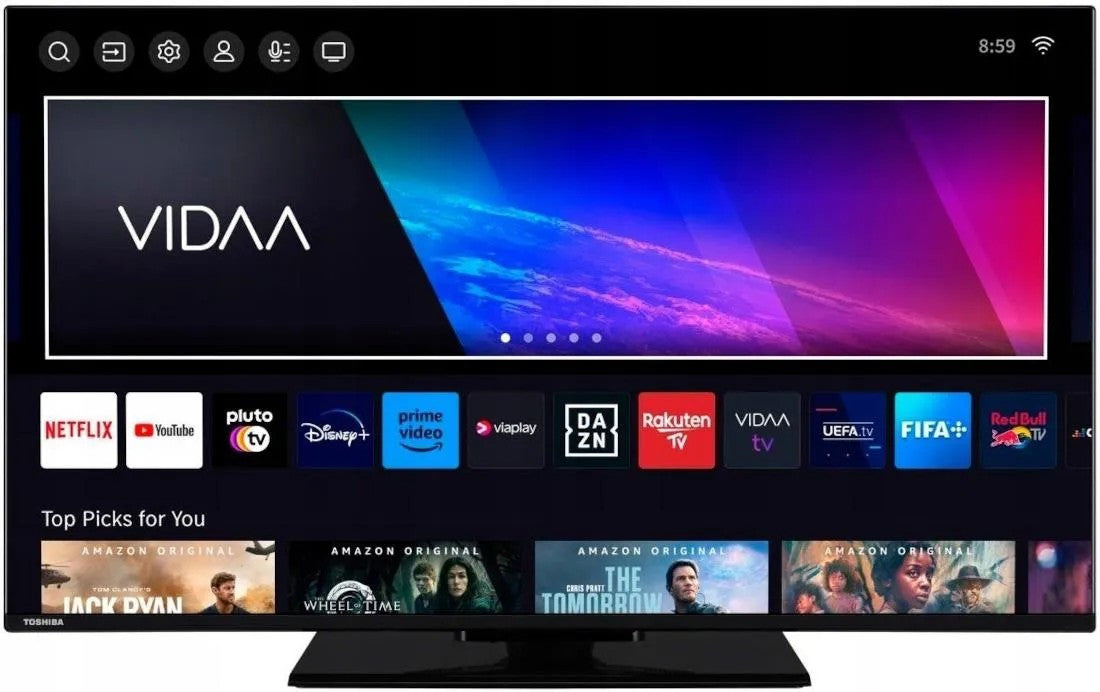 Toshiba 55UV3463DA TV 139.7 cm (55") 4K Ultra HD Smart TV Wi-Fi Black 300 cd/m² 55UV3463DA