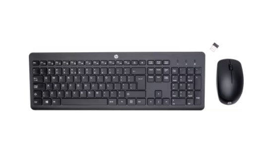 HP Clavier et souris sans fil QWERTY 230 18h24aa#ABH