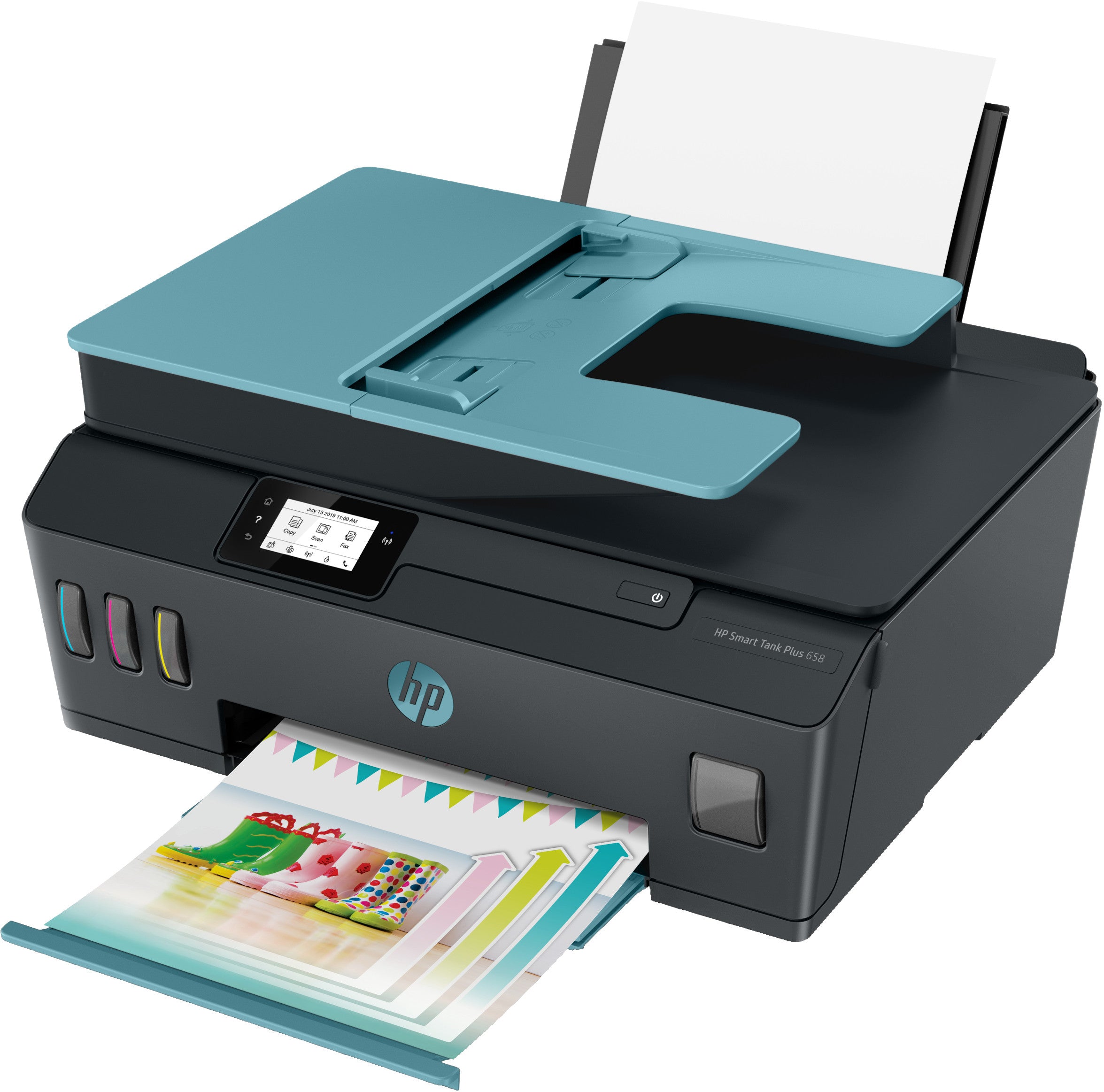 HP Smart Tank Plus 658 Sans fil All-in-One Couleur Imprimante, Copieur, Scanner 3YW48A