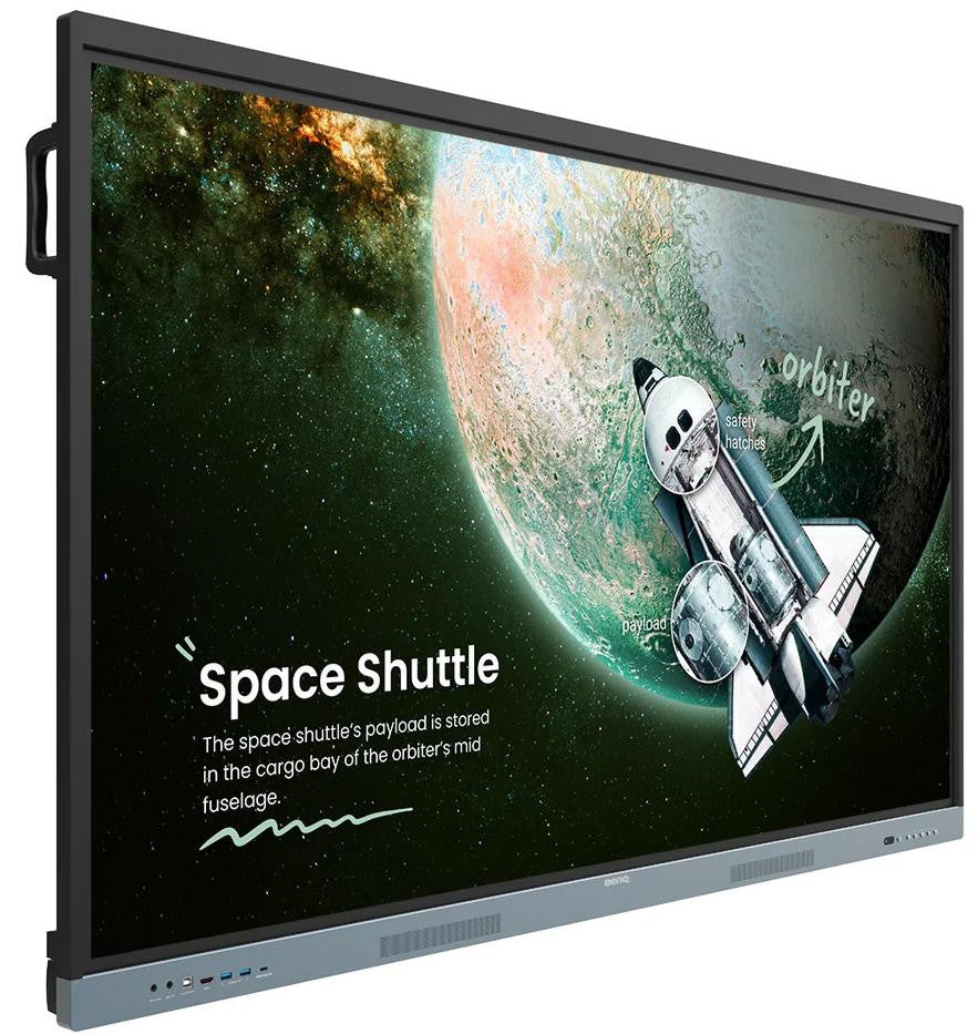 BenQ RE7504 Interactief flatscreen 190,5 cm (75") 450 cd/m² 4K Ultra HD Zwart, Grijs Touchscreen Type processor Android 9H.F9FTK.DE4