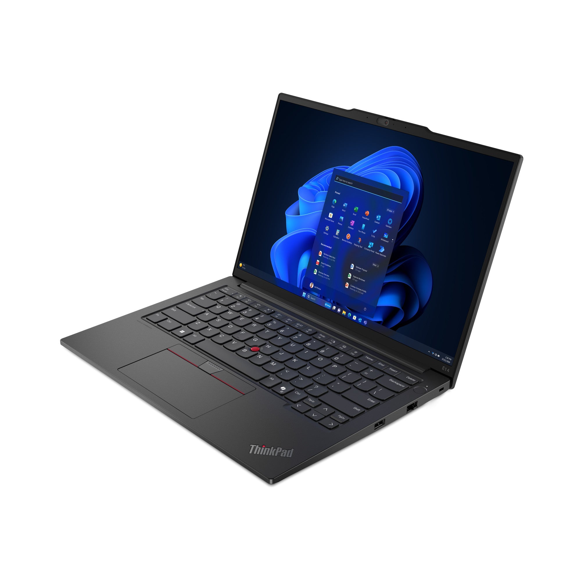 Lenovo ThinkPad E14 Gen 6 (Intel) Intel Core Ultra 7 155H Ordinateur portable 35,6 cm (14") WUXGA 16 Go DDR5-SDRAM 512 Go SSD Wi-Fi 6E (802.11ax) Windows 11 Pro Anglais Noir 21M7002YMH