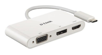 D - LINK 3 - in - 1 USB - C HDMI/VGA/DisplayPort DUB - V310 - Compridis