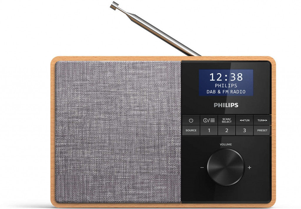 Philips TAR5505/10 radio Draagbaar Digitaal Zwart, Grijs, Hout TAR5505/10