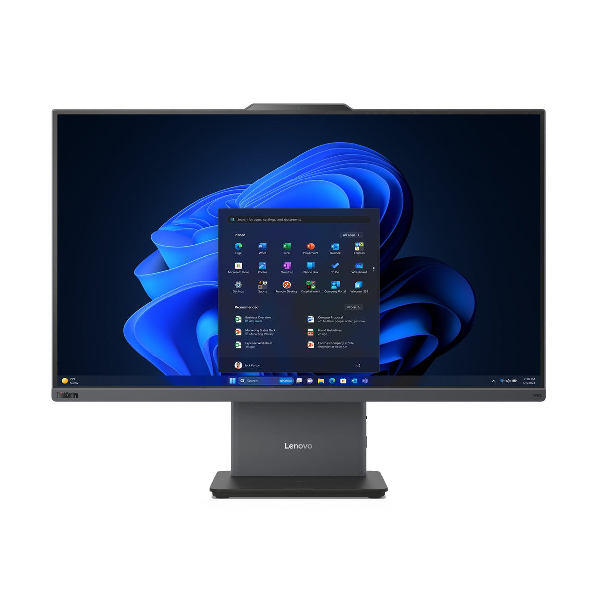 LENOVO ThinkCentre neo 50A 27 Gen 5 i5 210H 16GB 512GB QWERTY US int 12SA0074MH - Compridis