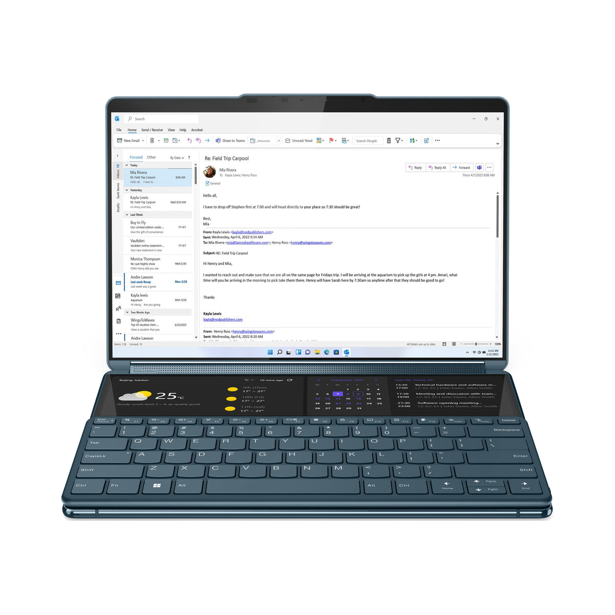 LENOVO Yoga Book 9 13IRU8 13.3" i7-1355U 16GB 1TB QWERTY English 82YQ004AIN - Compridis