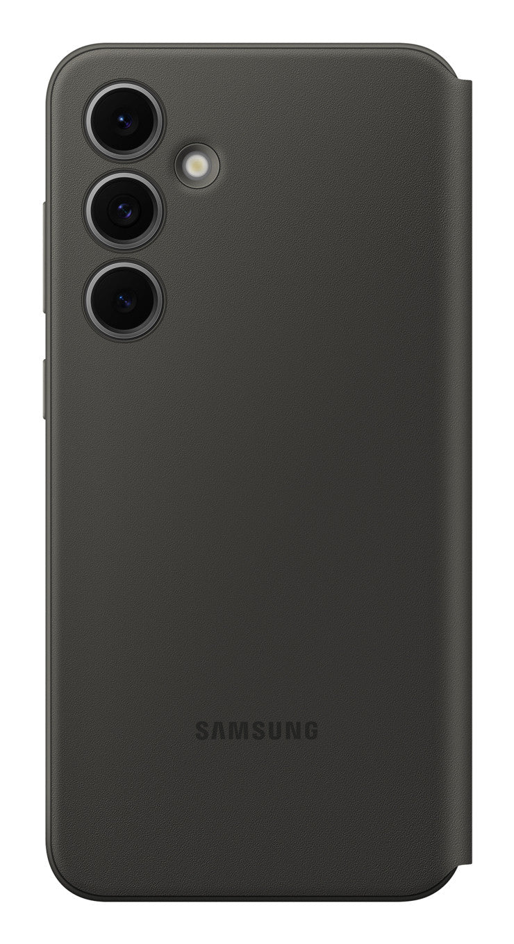 Samsung Galaxy S24 FE Smart View Wallet Case EF-ZS721CBEGWW – Zwart bescherming & kaartvak - Compridis