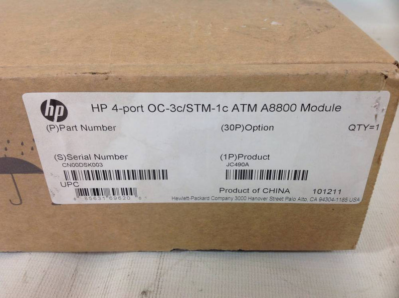 HP 4-Port OC-3C/STM-1C ATM A8800 Module JC490A